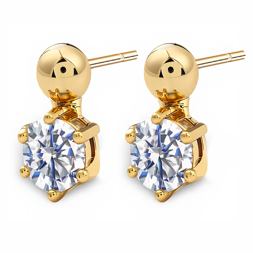 Bridal Crystal Stud Earrings Style 01