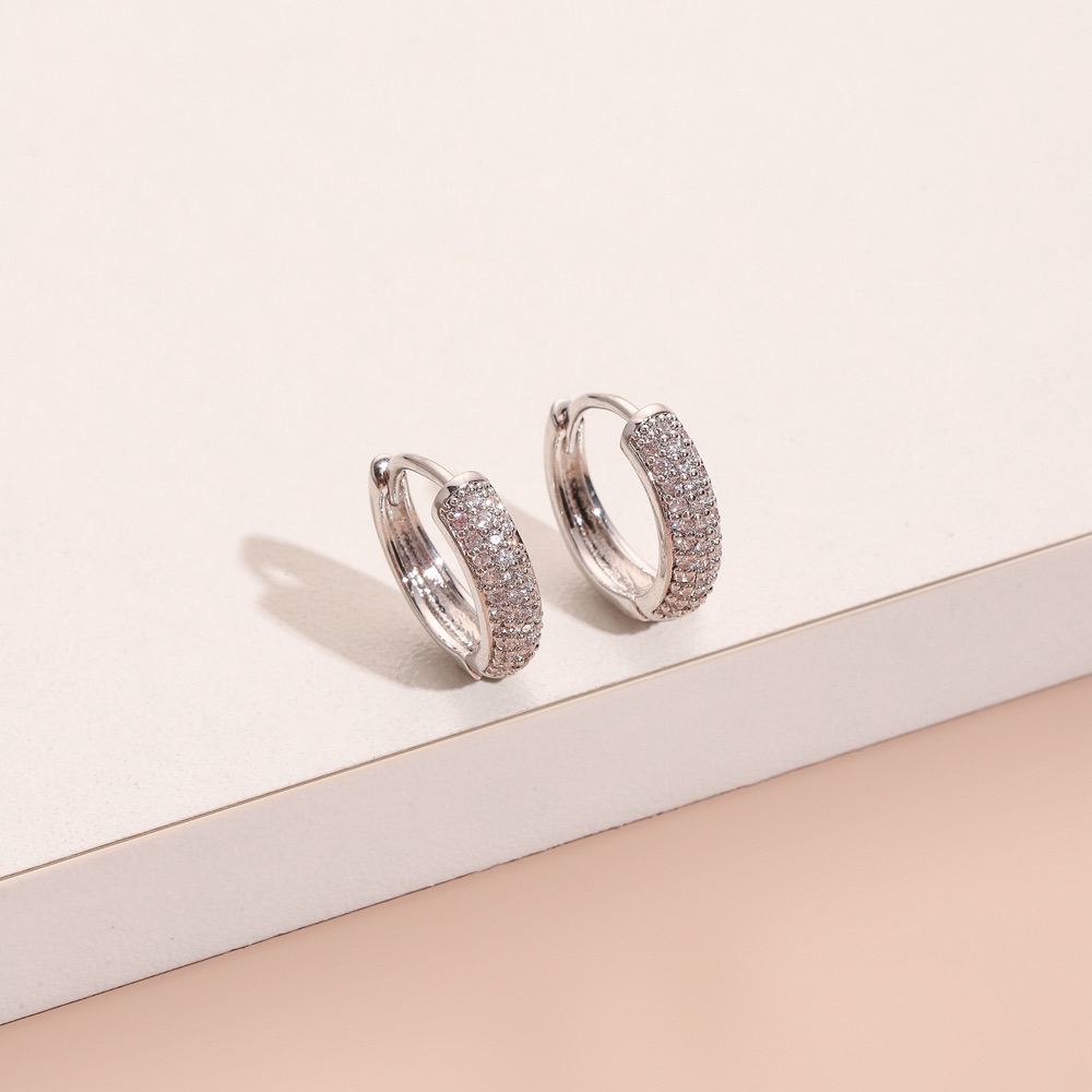 Bridesmaid Crystal Hoop Earrings