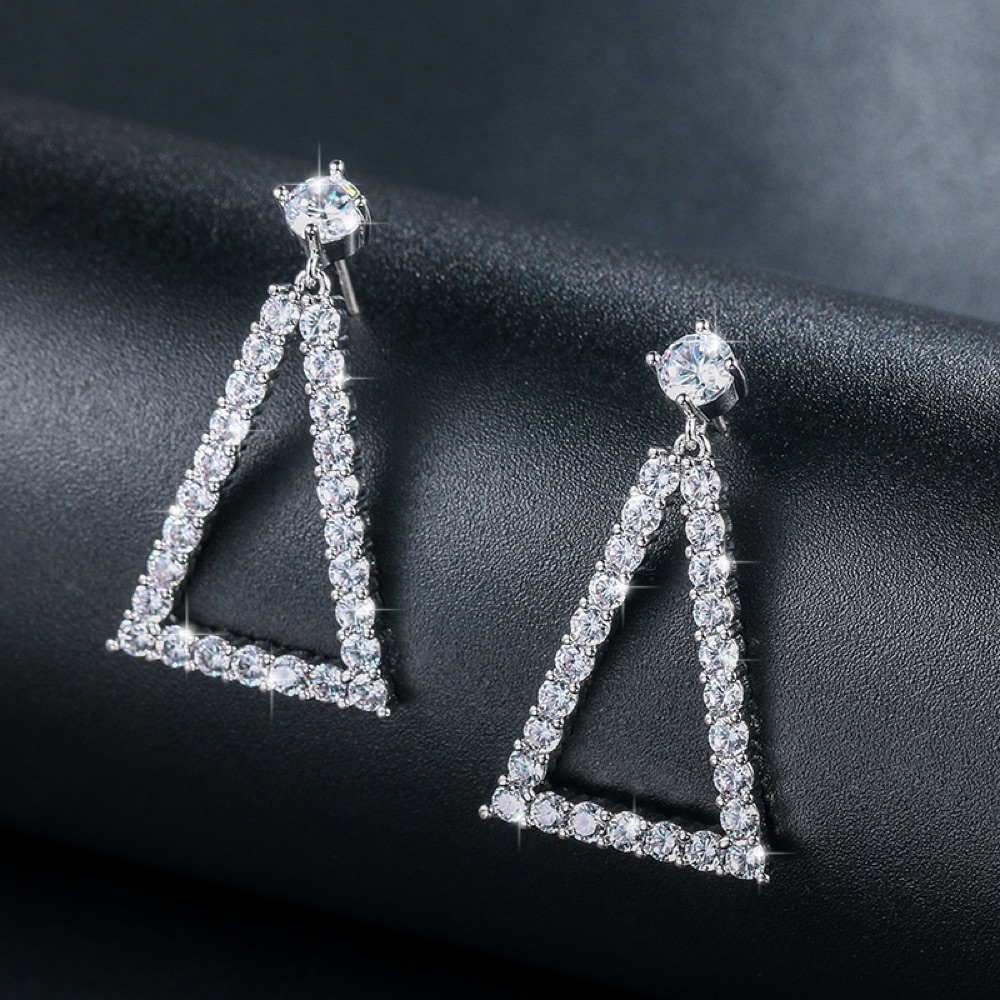 Cocktail Crystal Geometric Statement Earrings Style 01