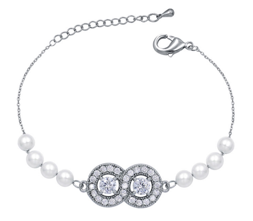 Double Round Pearl Bracelet
