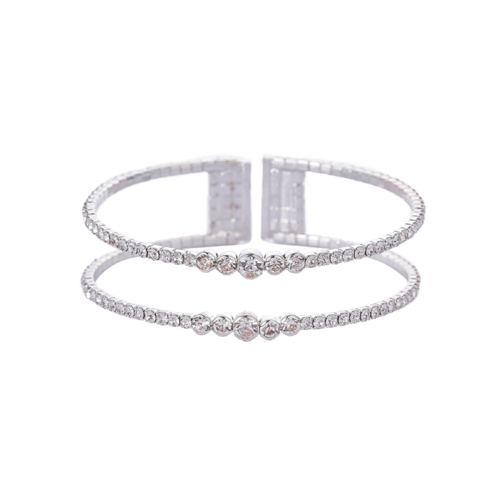 Double Row Crystal Bracelet