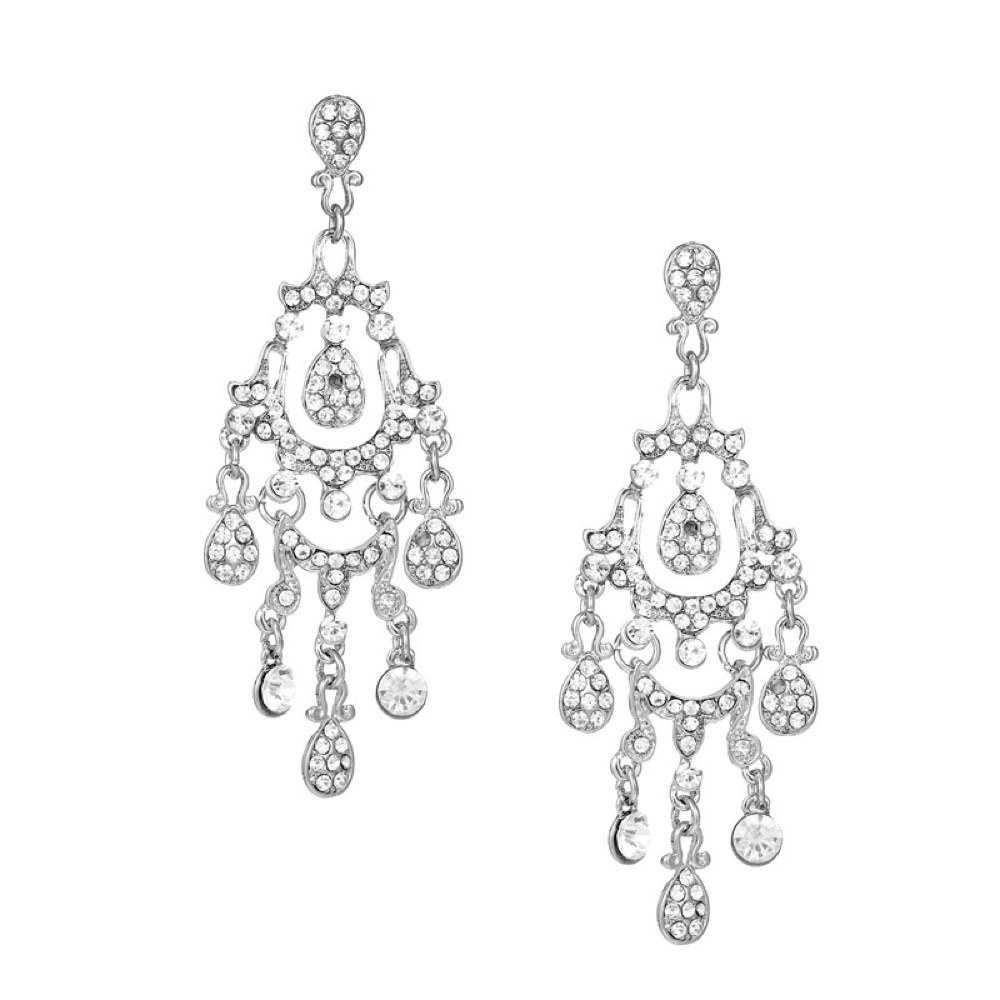 Formal Crystal Statement Earrings Style 05