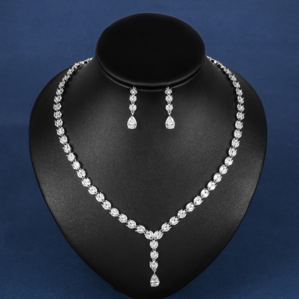 Formal Waterdrop Crystal Set