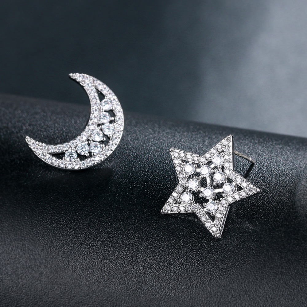 Homecoming Crystal Star Celestial Earrings Style 01