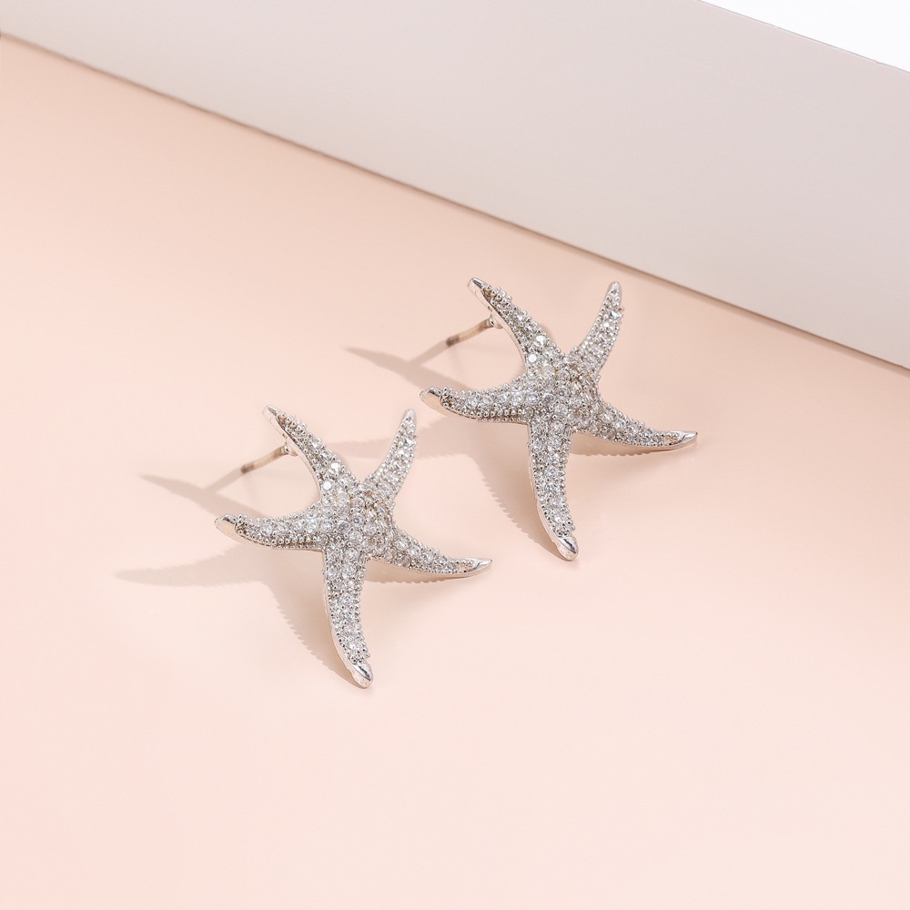 Homecoming Crystal Star Celestial Earrings Style 02