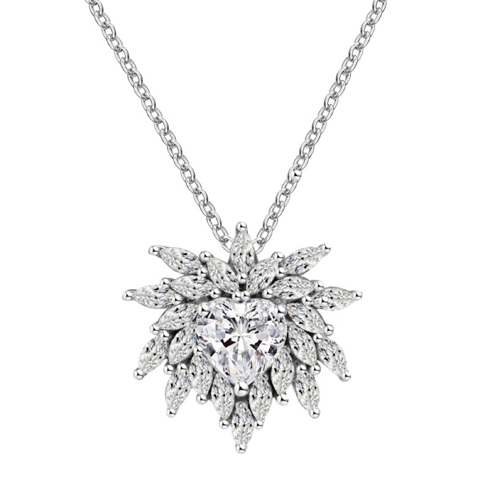 Layered Floral Statement Necklace Set