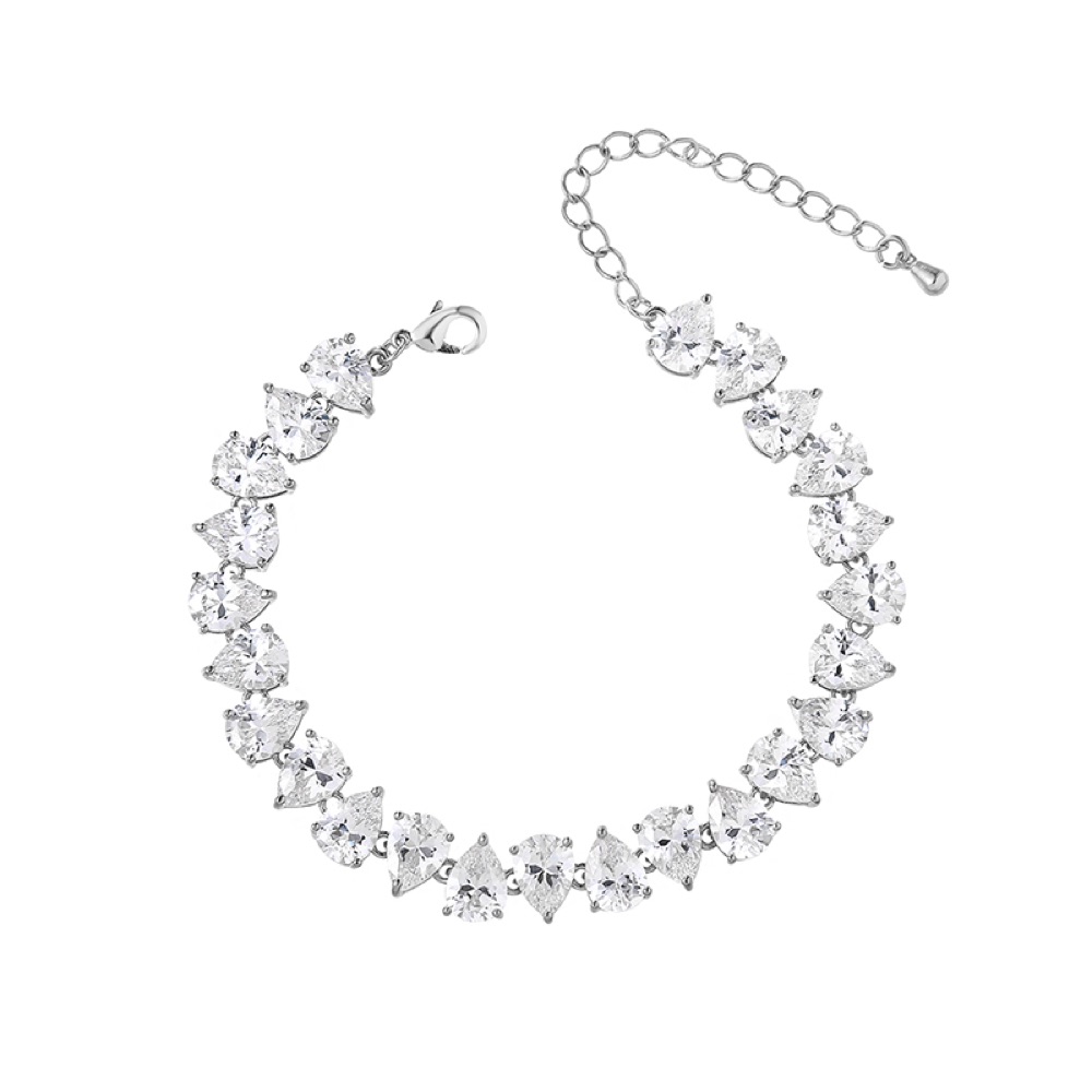 Pear Drop Crystal Bracelet