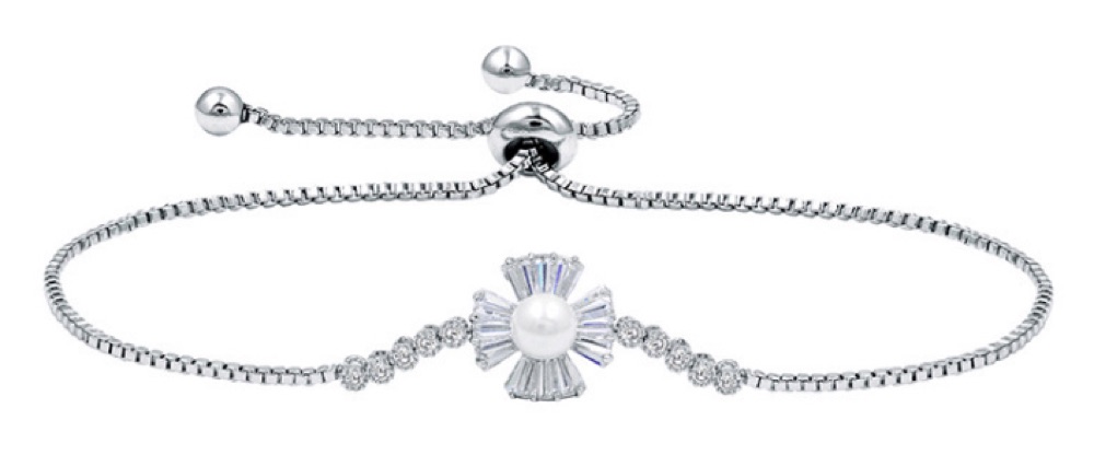 Pearl Center Bridal Bracelet