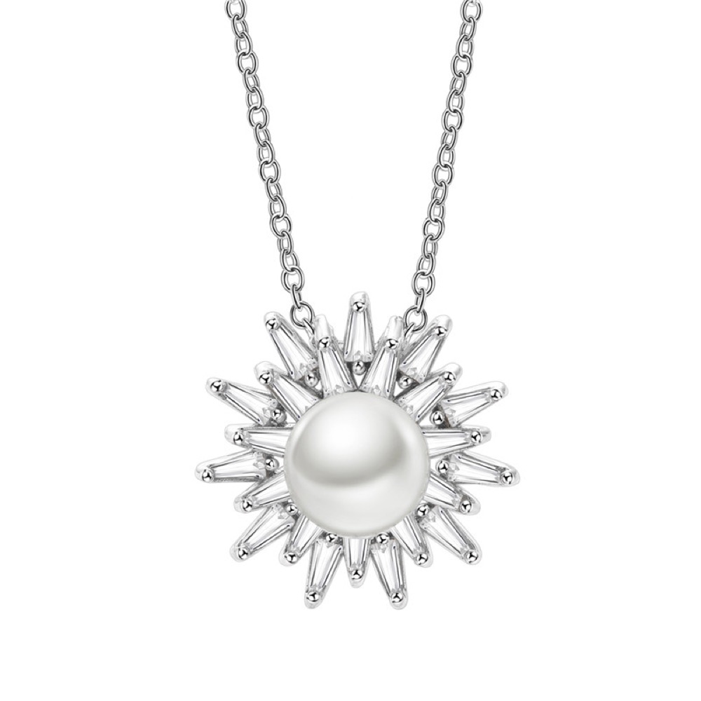 Pearl Sunray Necklace Set