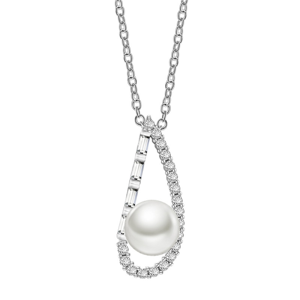 Pearl Teardrop Wedding Necklace Set