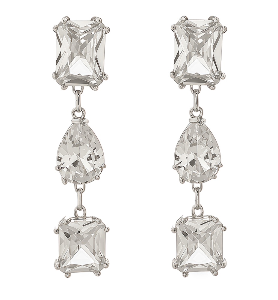 Prom Crystal Huggie Earrings
