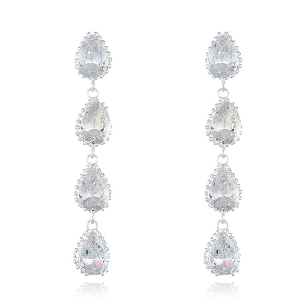 Prom Crystal Statement Earrings Style 01
