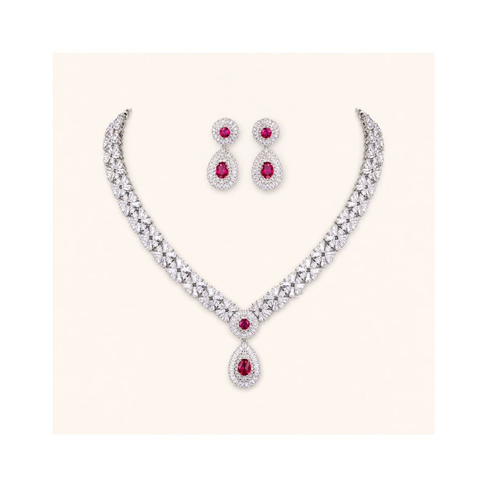 Red Gem Prom Set