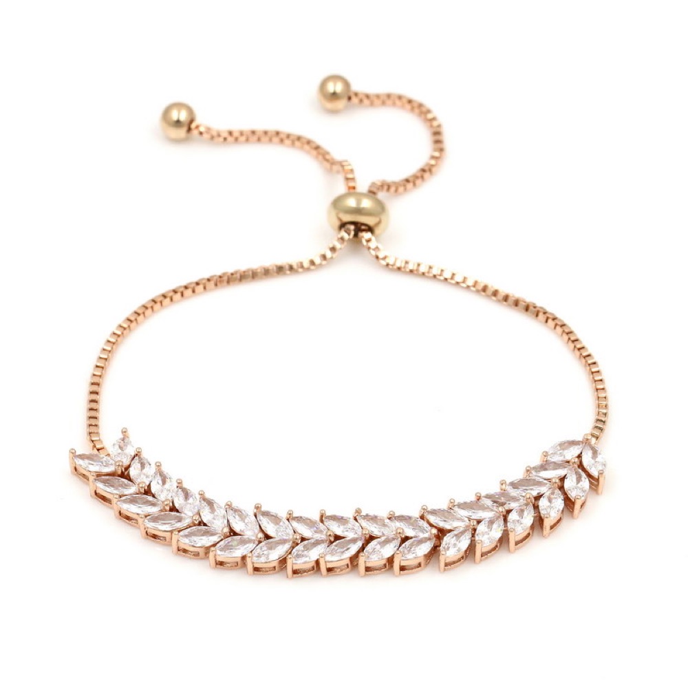 Rose Gold Leaf Bracelet