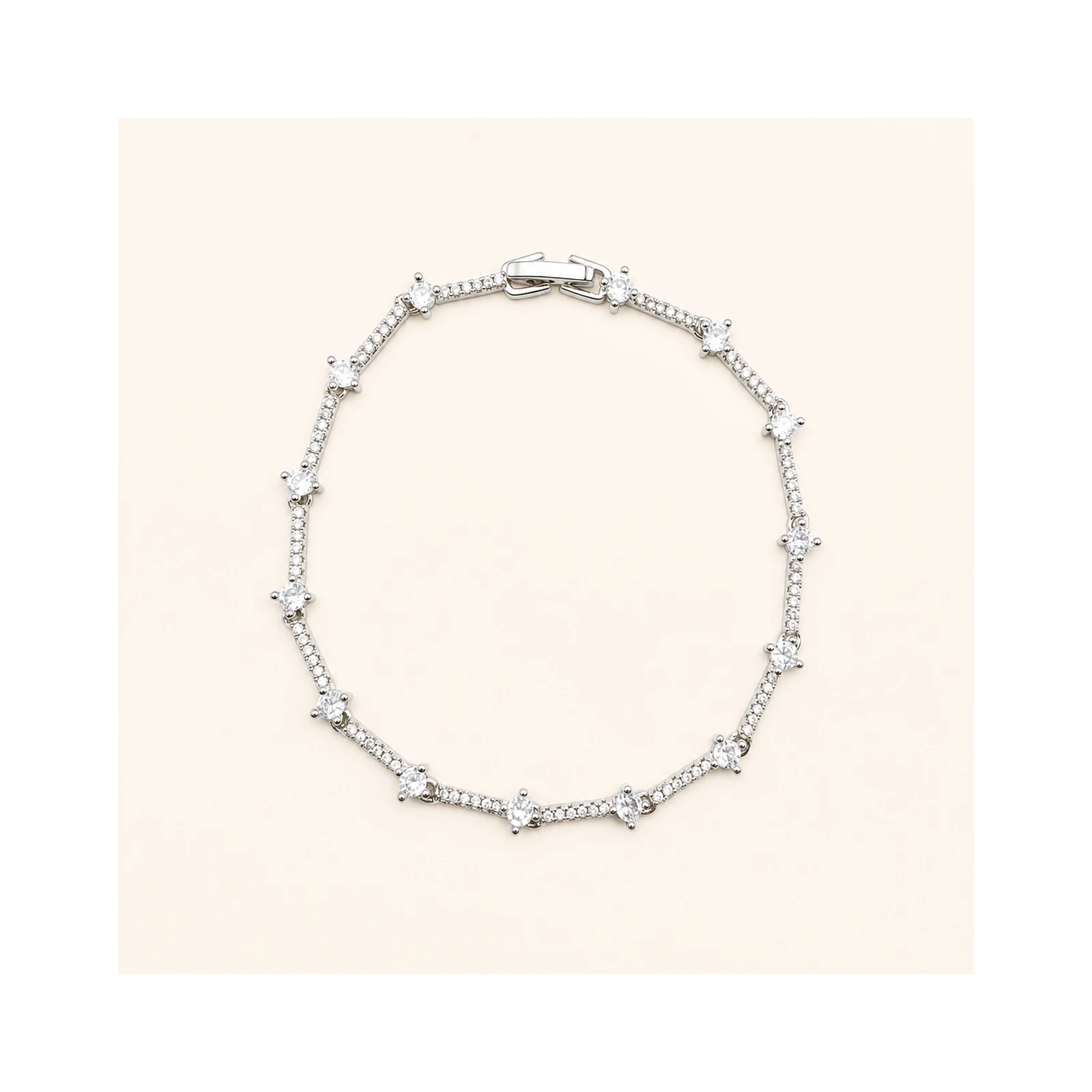 Silver 3 mm CZ Tennis Bracelet