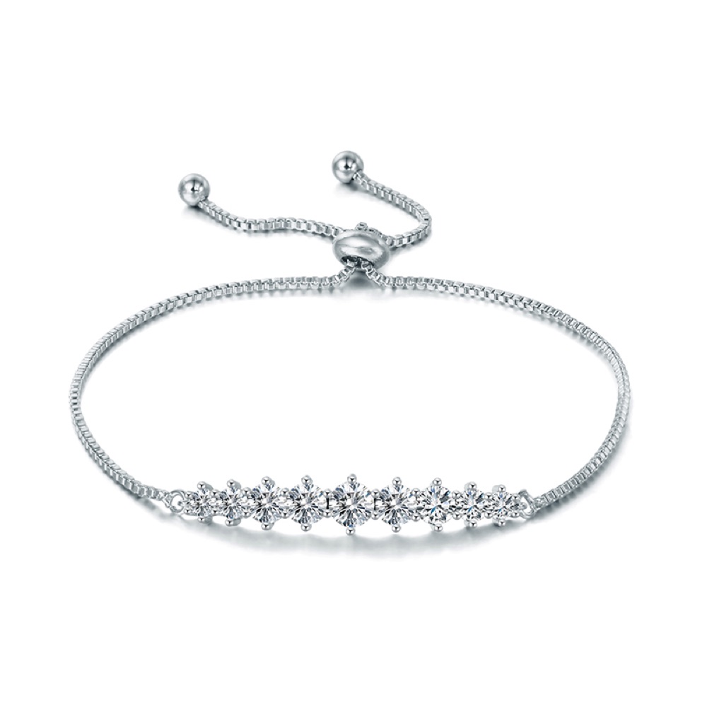 Small Floral Crystal Bracelet