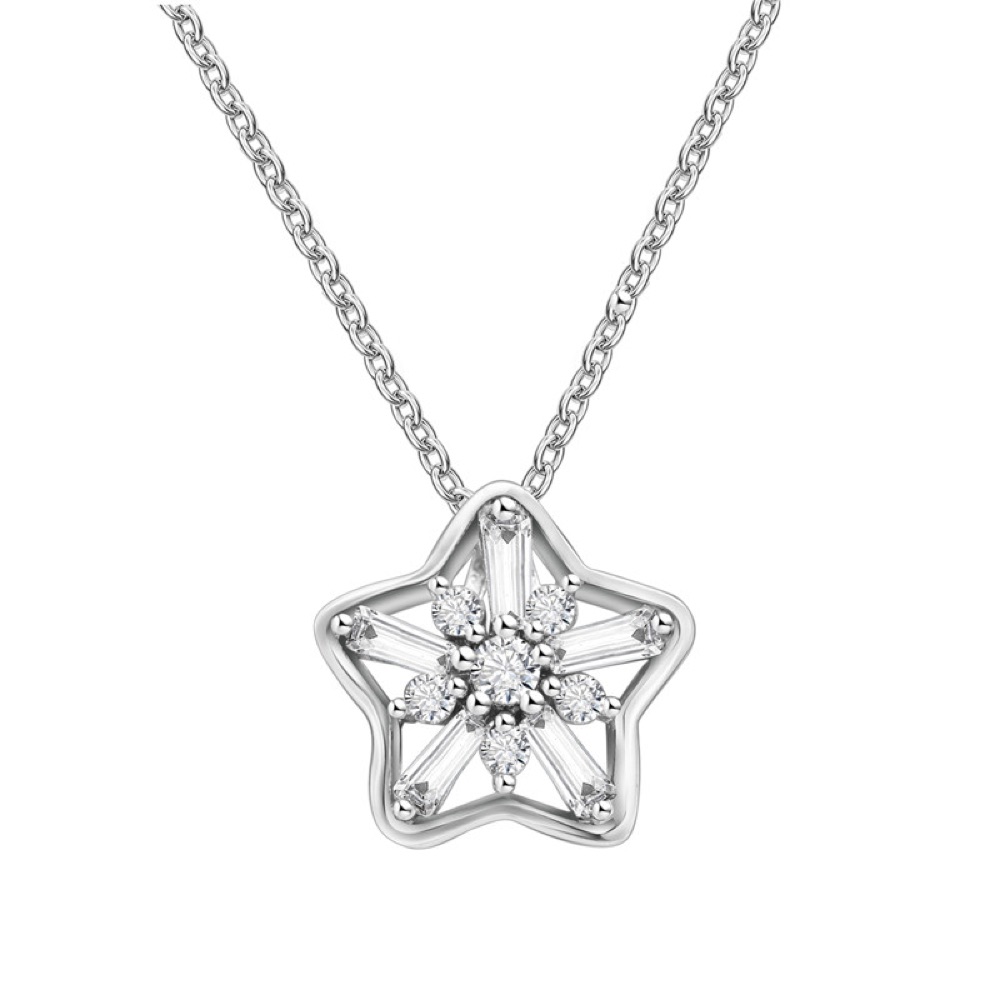 Star CZ Homecoming Necklace Set