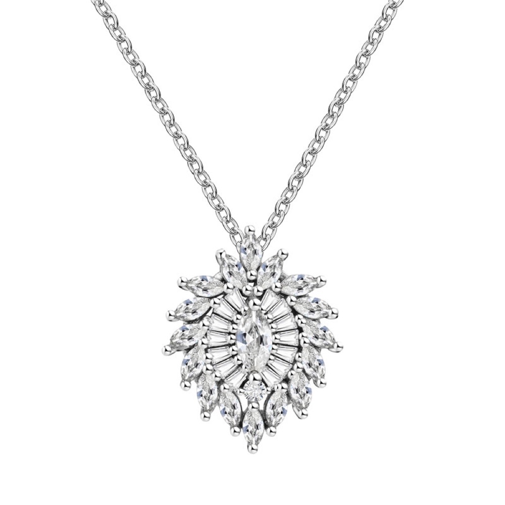Vintage Oval Leaf Necklace Set